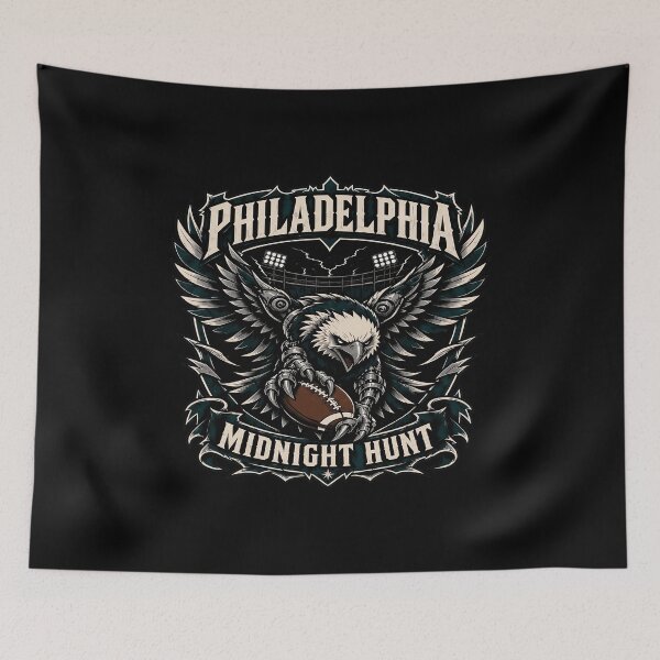 Item preview, Midnight Hunt Eagle Football Fan  designed and sold by DeborahWi12541.