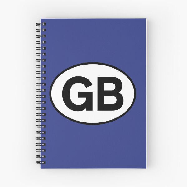 Item preview, GB Great Britain Oval Country Code Sticker designed and sold by The Digital Compass.