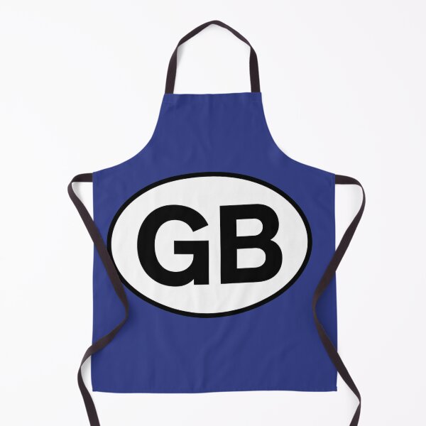 Item preview, GB Great Britain Oval Country Code Sticker designed and sold by The Digital Compass.