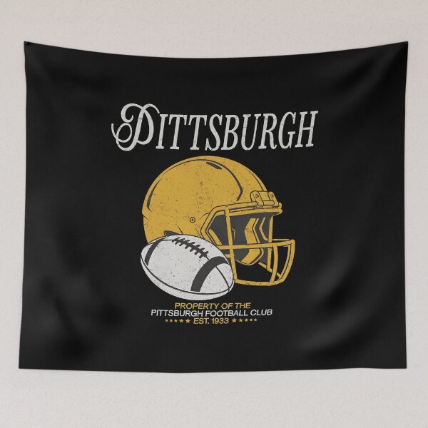 Item preview, Pittsburgh Retro Football Helmet  designed and sold by LorraineH29083.