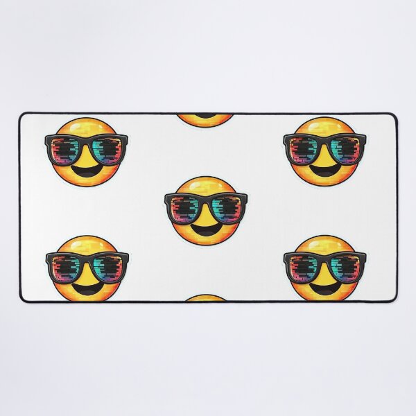 Item preview, Glitch Sunglasses Cool Emoji Sticker Graphic designed and sold by ByBryteG.