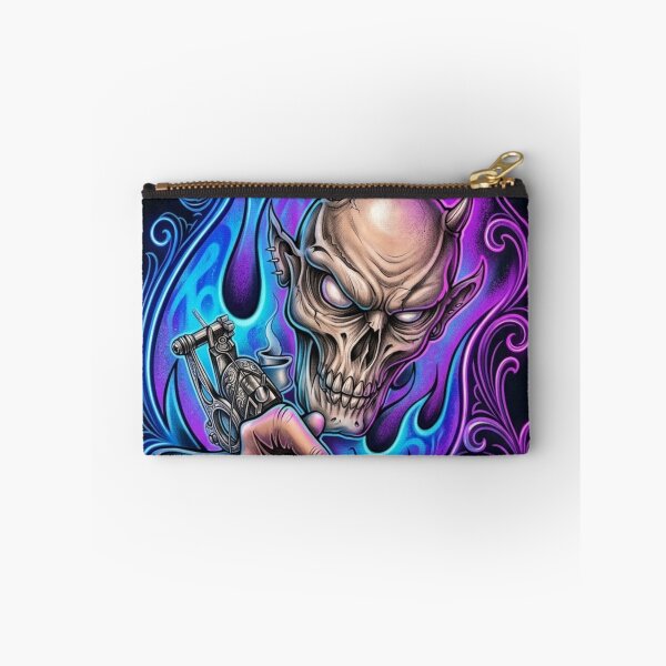 Item preview, Demonic Skull with Tattoo Machine designed and sold by kiwiartyfarty.