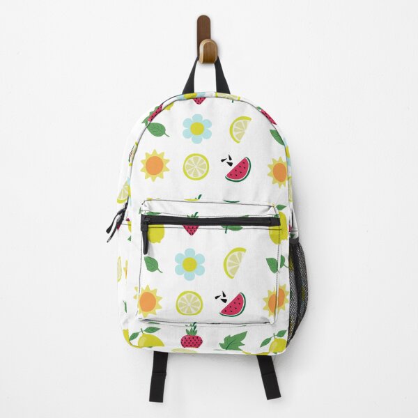 Item preview, Cute Summer Fruits Lemon Strawberry Watermelon Sun Vector Sticker Pack designed and sold by ElenMart.