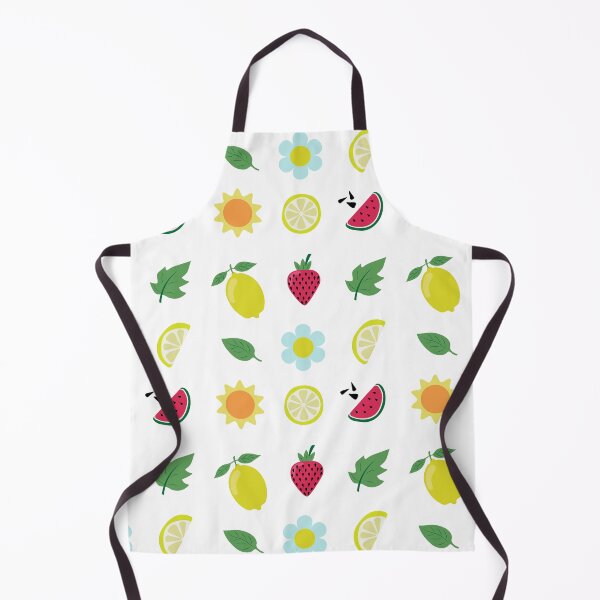Item preview, Cute Summer Fruits Lemon Strawberry Watermelon Sun Vector Sticker Pack designed and sold by ElenMart.