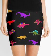 Rainbow Dinosaurs Mini Skirt