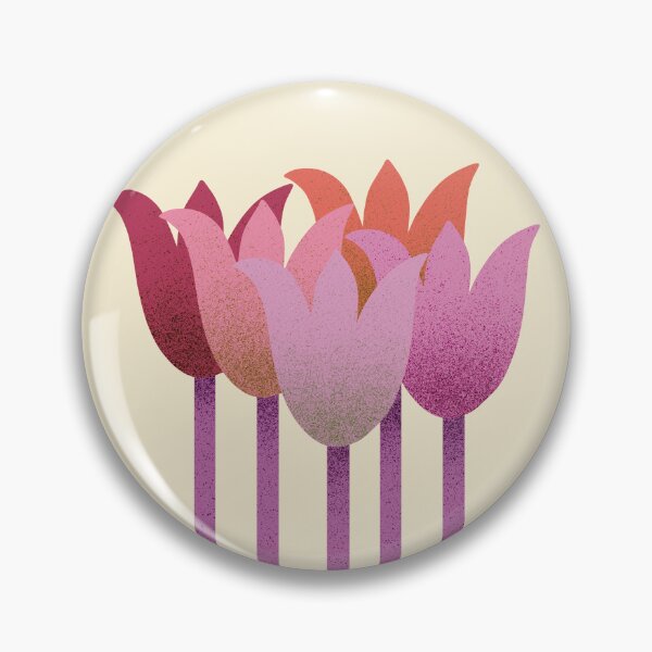 Item preview, Flower Market - Pink Abstract Tulips on Cream designed and sold by DuckyRubin.