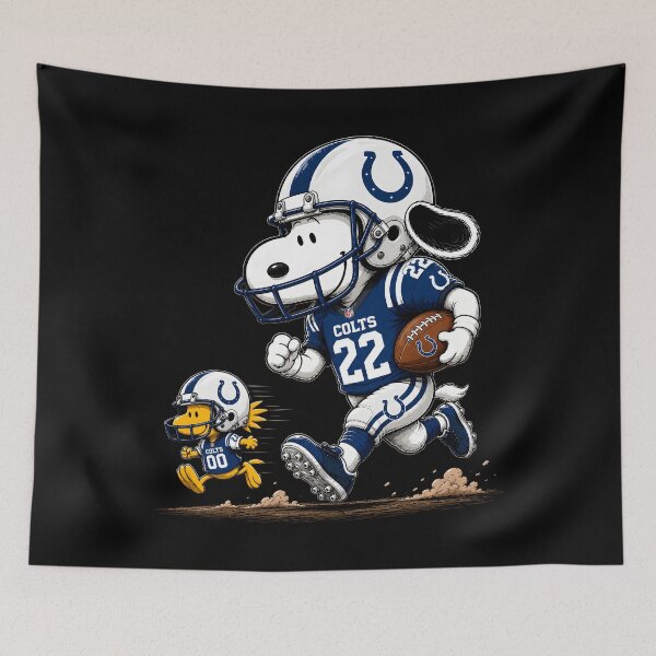 Item preview, Indianapolis Colts Funny Snoopy and Woodstock Players Football Team  designed and sold by Har-vee.