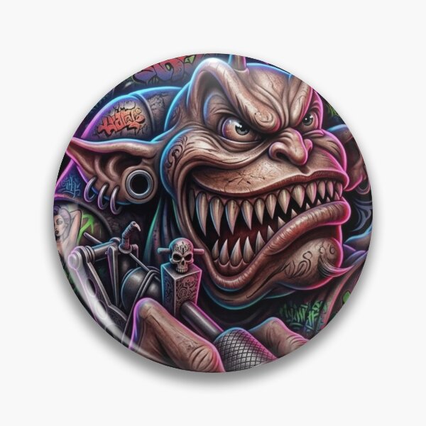 Item preview, Fierce Tattoo Demon designed and sold by kiwiartyfarty.