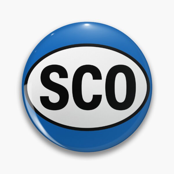 Item preview, Scotland SCO Oval Country Code Sticker designed and sold by The Digital Compass.
