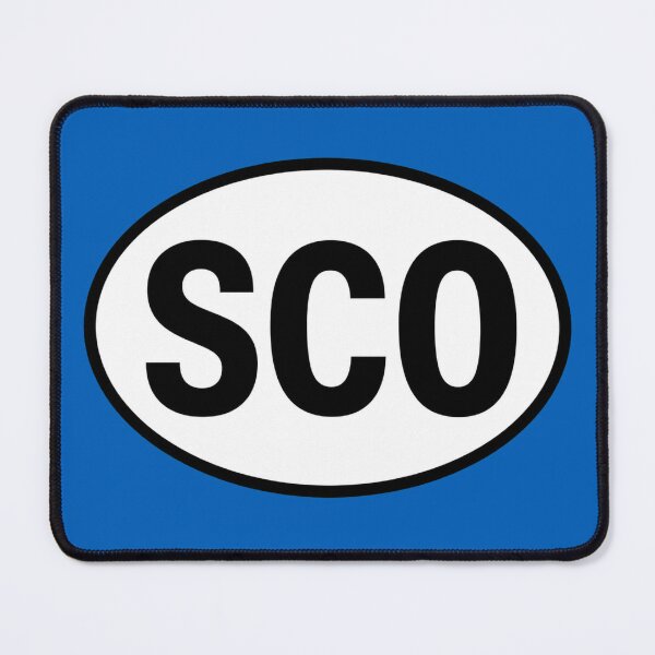 Item preview, Scotland SCO Oval Country Code Sticker designed and sold by The Digital Compass.