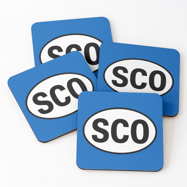 Item preview, Scotland SCO Oval Country Code Sticker designed and sold by The Digital Compass.