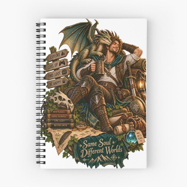 Item preview, Same Soul Different Worlds Fantasy Adventure designed and sold by LosthopeCreations.