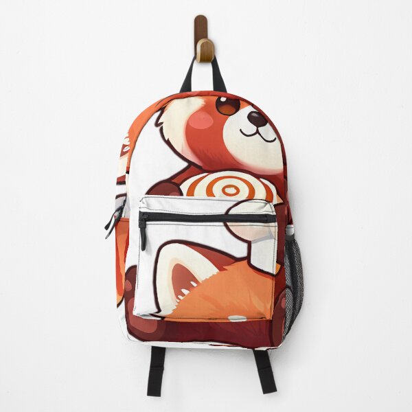 Item preview, Cute Red Panda Baker with Glazed Cinnamon Roll designed and sold by pumsquare.