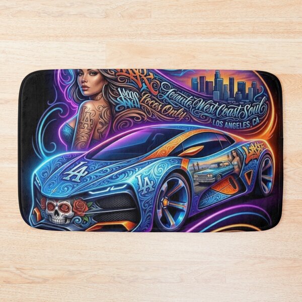 Item preview, Neon Art Car with Tattooed Woman designed and sold by kiwiartyfarty.