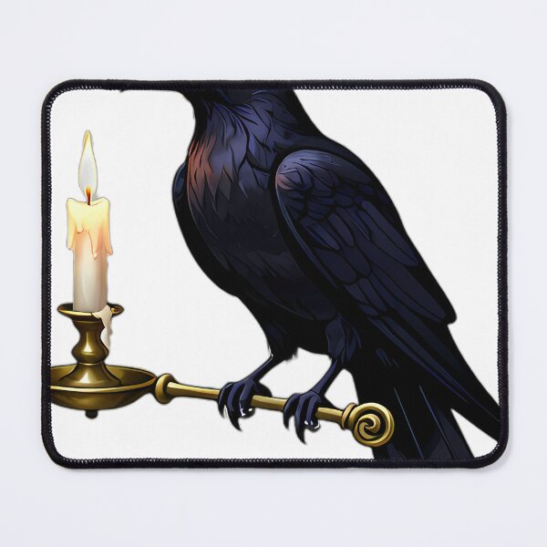 Item preview, Gothic Raven Antique Chamberstick Guardian designed and sold by IllumeInk.