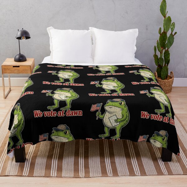 Item preview, We Vote At Dawn Funny Frog American Flag Voting designed and sold by Morbiusshop.