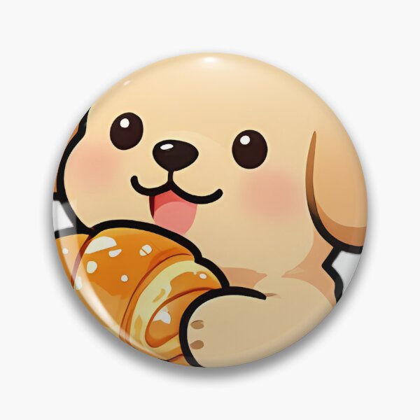 Item preview, Cute Golden Retriever Puppy Baker with French Croissant designed and sold by pumsquare.