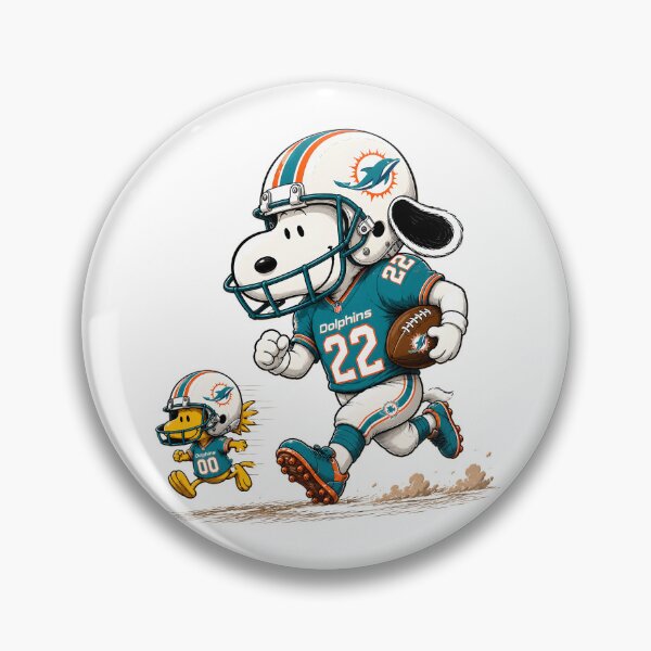 Item preview, Miami Dolphins Funny Snoopy and Woodstock Players Football Team  designed and sold by Har-vee.