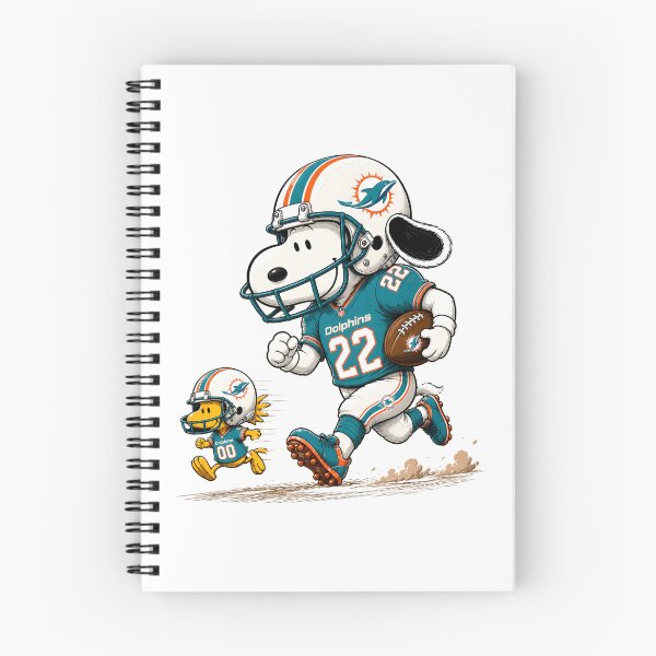 Item preview, Miami Dolphins Funny Snoopy and Woodstock Players Football Team  designed and sold by Har-vee.