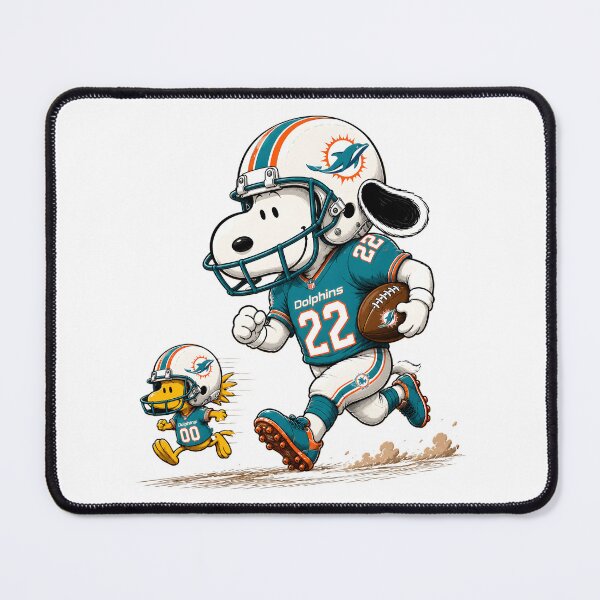 Item preview, Miami Dolphins Funny Snoopy and Woodstock Players Football Team designed and sold by Har-vee.