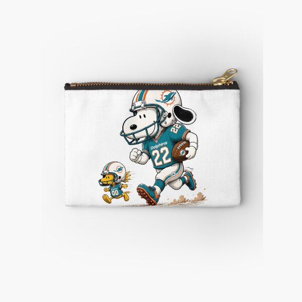 Item preview, Miami Dolphins Funny Snoopy and Woodstock Players Football Team  designed and sold by Har-vee.