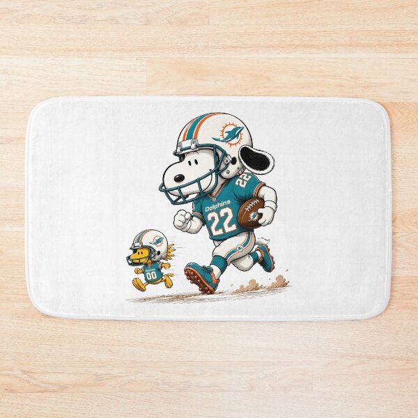 Item preview, Miami Dolphins Funny Snoopy and Woodstock Players Football Team  designed and sold by Har-vee.