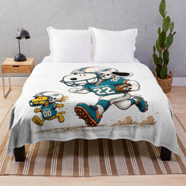 Item preview, Miami Dolphins Funny Snoopy and Woodstock Players Football Team designed and sold by Har-vee.