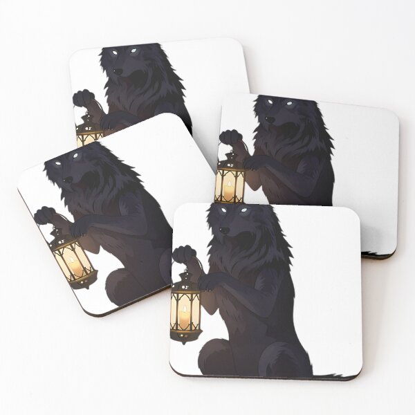 Item preview, Gothic Shadow Wolf Lantern Guardian designed and sold by IllumeInk.
