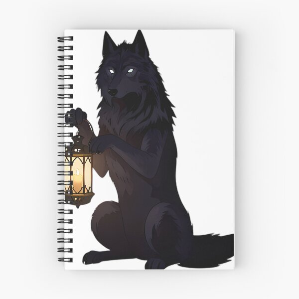 Item preview, Gothic Shadow Wolf Lantern Guardian designed and sold by IllumeInk.