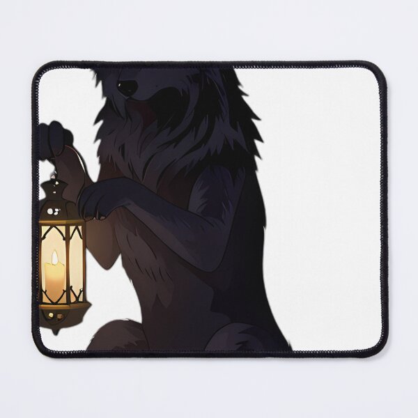 Item preview, Gothic Shadow Wolf Lantern Guardian designed and sold by IllumeInk.