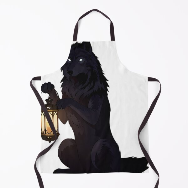 Item preview, Gothic Shadow Wolf Lantern Guardian designed and sold by IllumeInk.