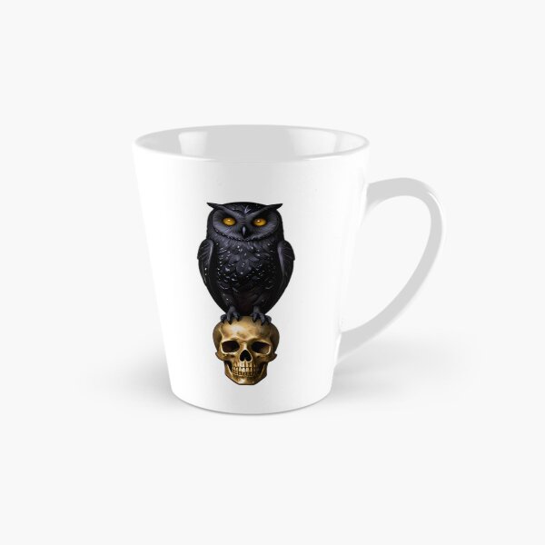 Item preview, Gothic Barn Owl Skull Candle Guardian designed and sold by IllumeInk.