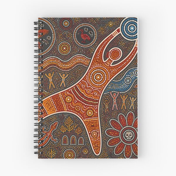 Item preview, Aboriginal Dot Painting Stylized Boomerang Tribal Pattern Art designed and sold by GrinGalore.