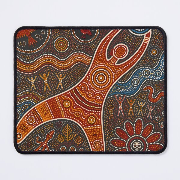 Item preview, Aboriginal Dot Painting Stylized Boomerang Tribal Pattern Art designed and sold by GrinGalore.