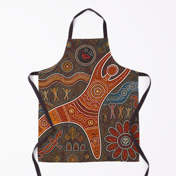 Item preview, Aboriginal Dot Painting Stylized Boomerang Tribal Pattern Art designed and sold by GrinGalore.