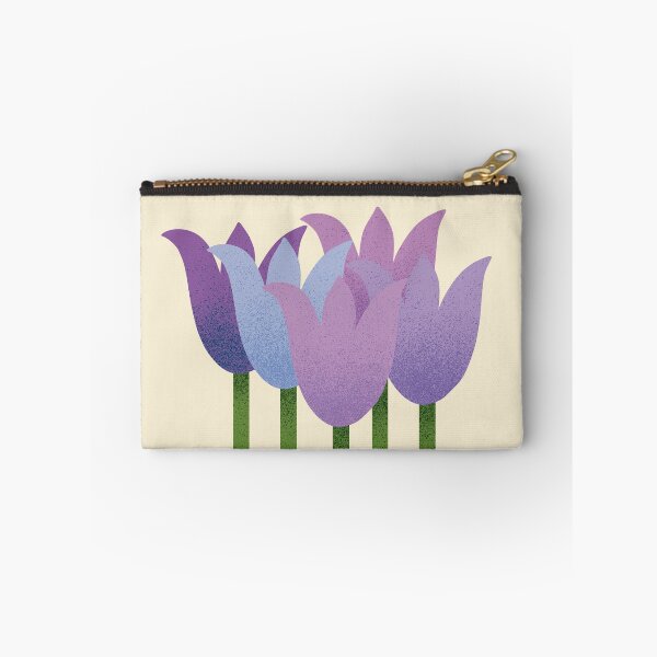 Item preview, Flower Market - Purple and Green Abstract Tulips on Cream designed and sold by DuckyRubin.