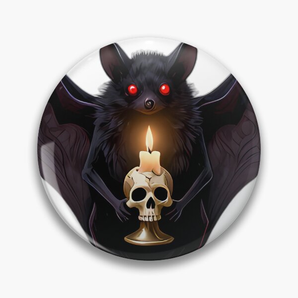 Item preview, Gothic Velvet Bat Miniature Skull Candle designed and sold by IllumeInk.