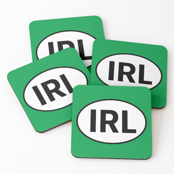 Item preview, Ireland IRL Oval Country Code Sticker designed and sold by The Digital Compass.