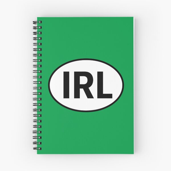 Item preview, Ireland IRL Oval Country Code Sticker designed and sold by The Digital Compass.