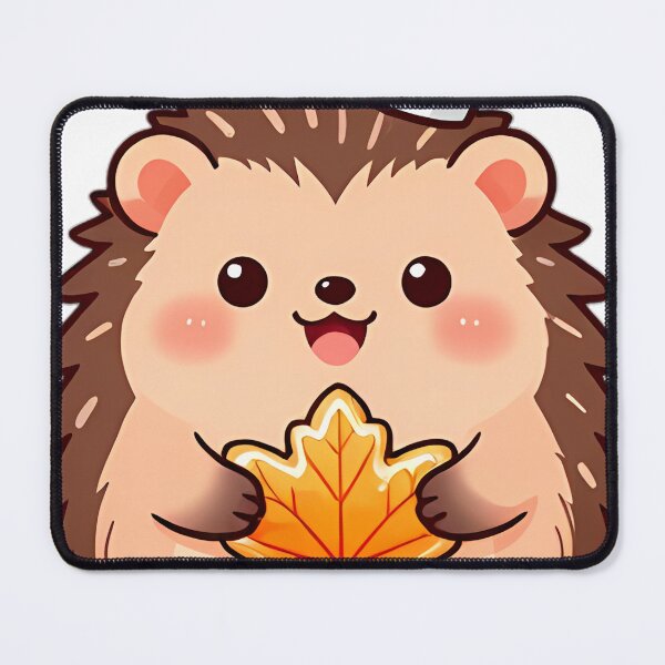 Item preview, Cute Baby Hedgehog Baker with Autumn Sugar Cookie designed and sold by pumsquare.