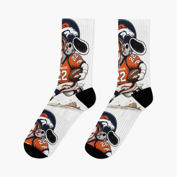 Artikelvorschau, Denver Broncos Lustiges Snoopy- und Woodstock-Spieler-Footballteam entworfen und verkauft von Har-vee.