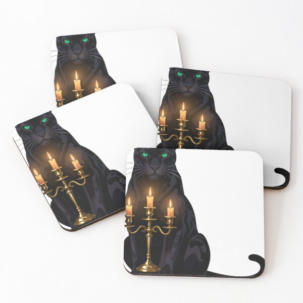 Item preview, Gothic Black Panther Candelabra Guardian designed and sold by IllumeInk.