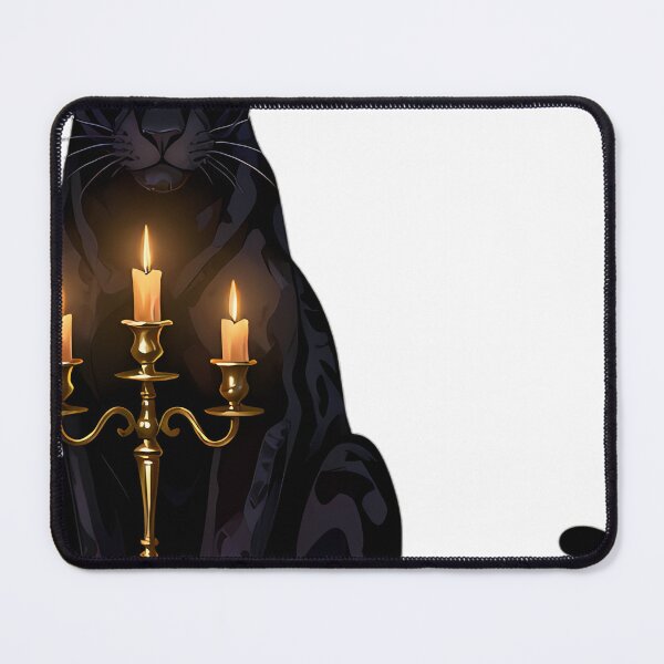 Item preview, Gothic Black Panther Candelabra Guardian designed and sold by IllumeInk.