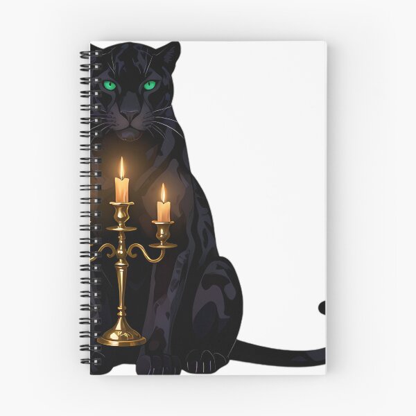 Item preview, Gothic Black Panther Candelabra Guardian designed and sold by IllumeInk.