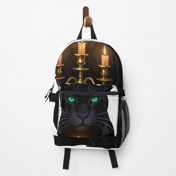 Item preview, Gothic Black Panther Candelabra Guardian designed and sold by IllumeInk.