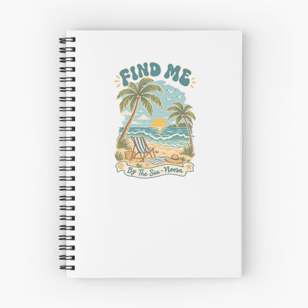Item preview, Find Me By The Sea Noosa Retro Queensland Beach Sunset designed and sold by Yellowriversss.