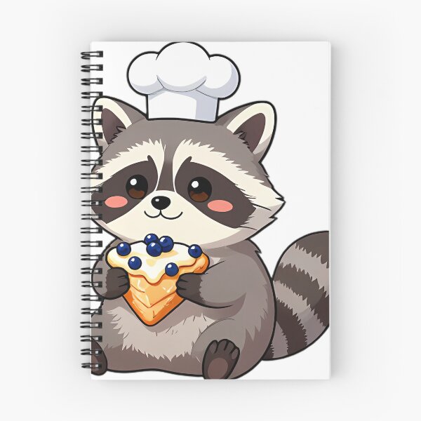 Item preview, Cute Raccoon Baker with Blueberry Scone designed and sold by pumsquare.