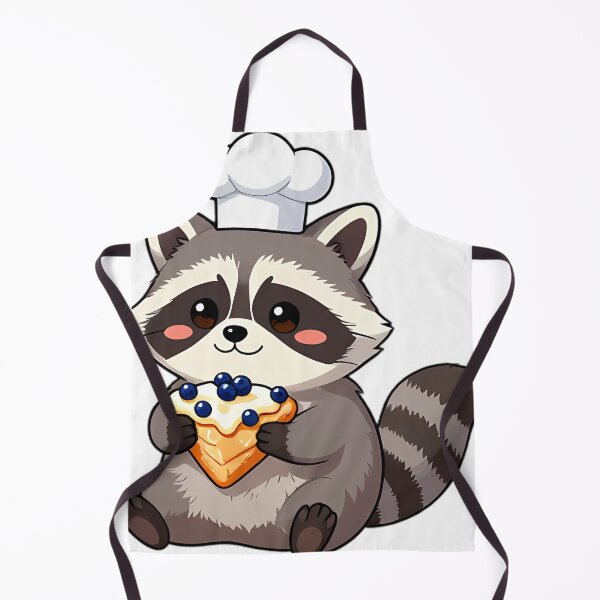 Item preview, Cute Raccoon Baker with Blueberry Scone designed and sold by pumsquare.