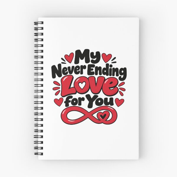 Item preview, My Never Ending Love for You – Romantic Love Infinity Heart Design designed and sold by Lovestickerco.