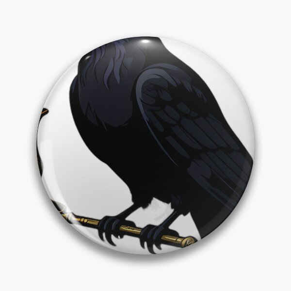 Item preview, Gothic Crow Black Wax Candle Guardian designed and sold by IllumeInk.